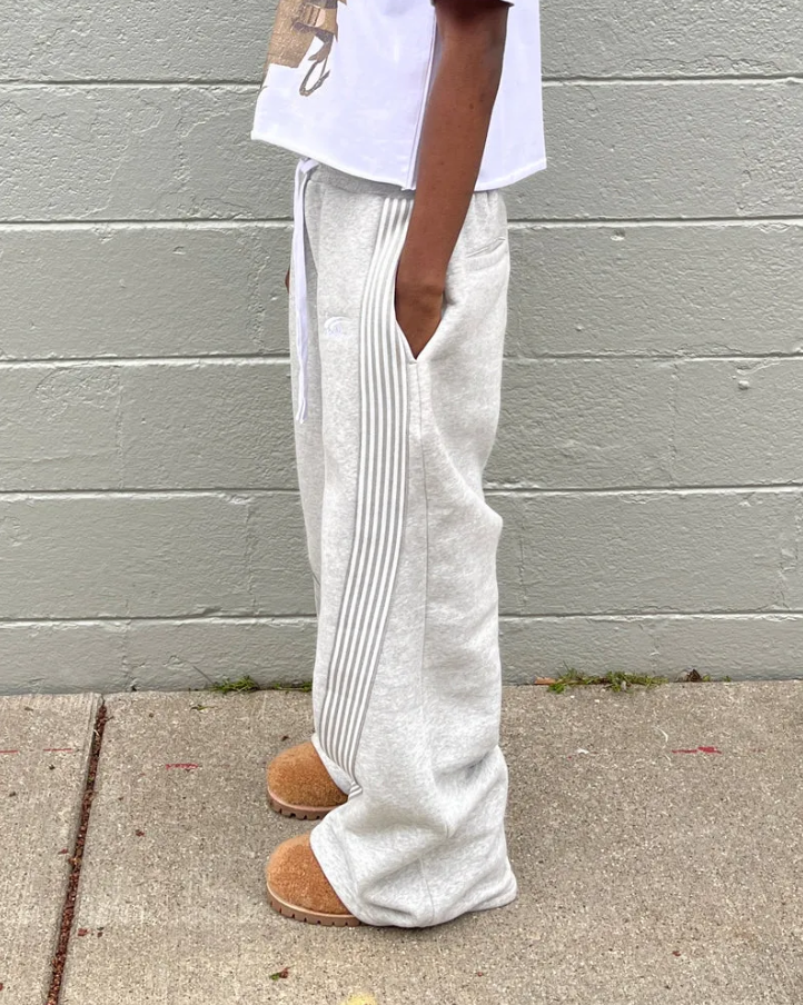 Stripped Grey Sweatpants