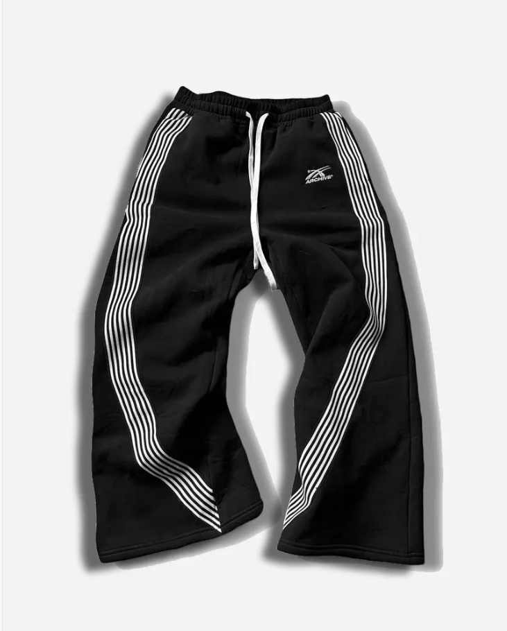 Stripped Black Sweatpants